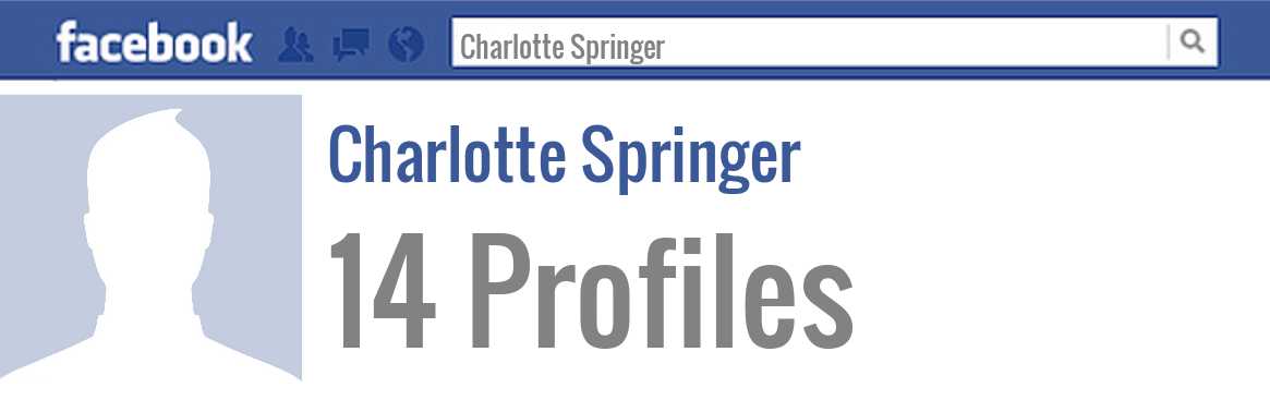 Charlotte Springer facebook profiles