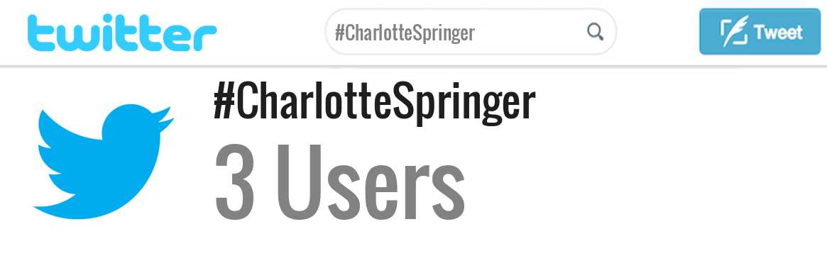 Charlotte Springer twitter account