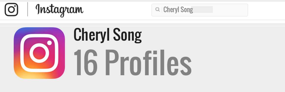 Cheryl Song instagram account