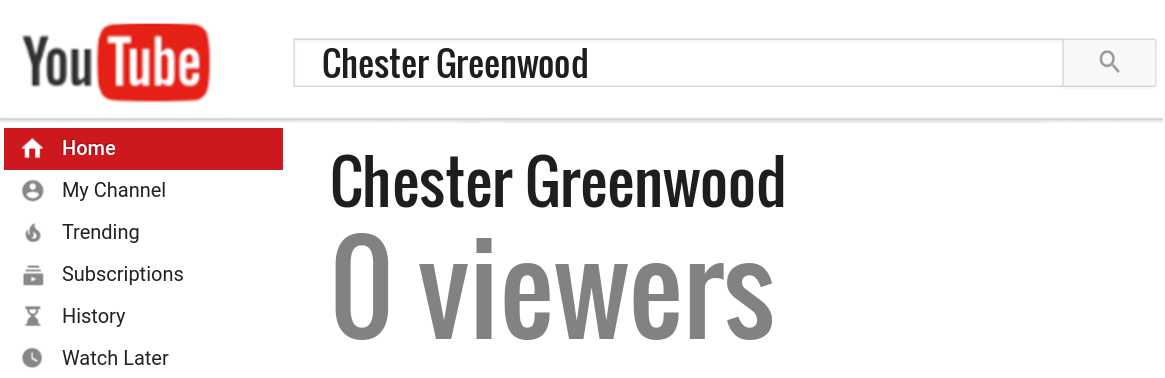 Chester Greenwood youtube subscribers