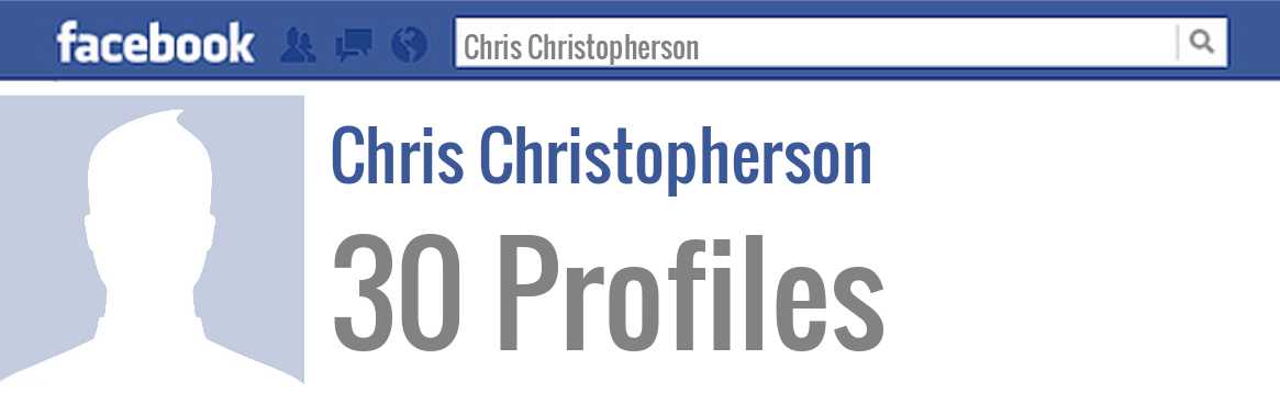 Chris Christopherson facebook profiles