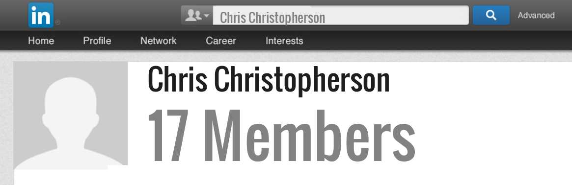 Chris Christopherson linkedin profile