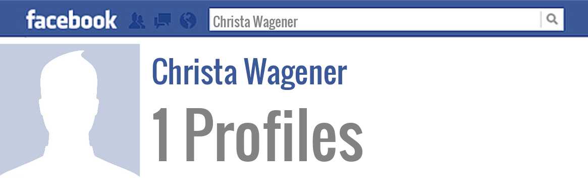 Christa Wagener facebook profiles