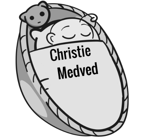 Christie Medved sleeping baby