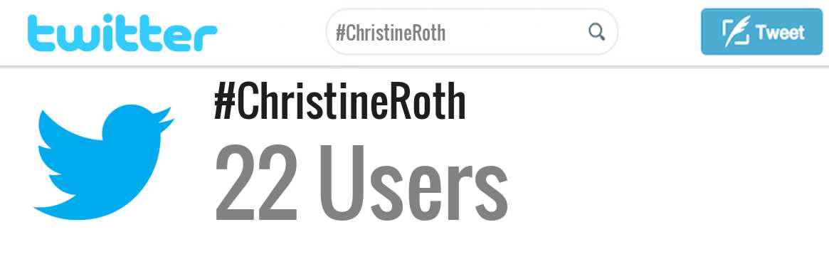 Christine Roth twitter account