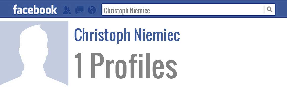 Christoph Niemiec facebook profiles