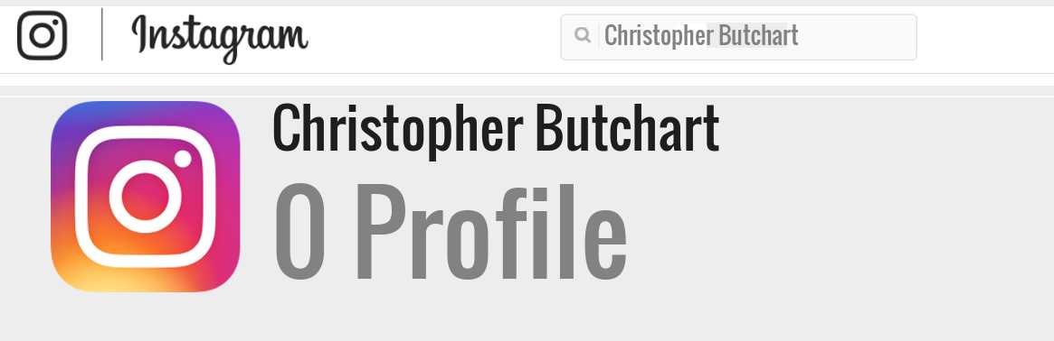 Christopher Butchart instagram account