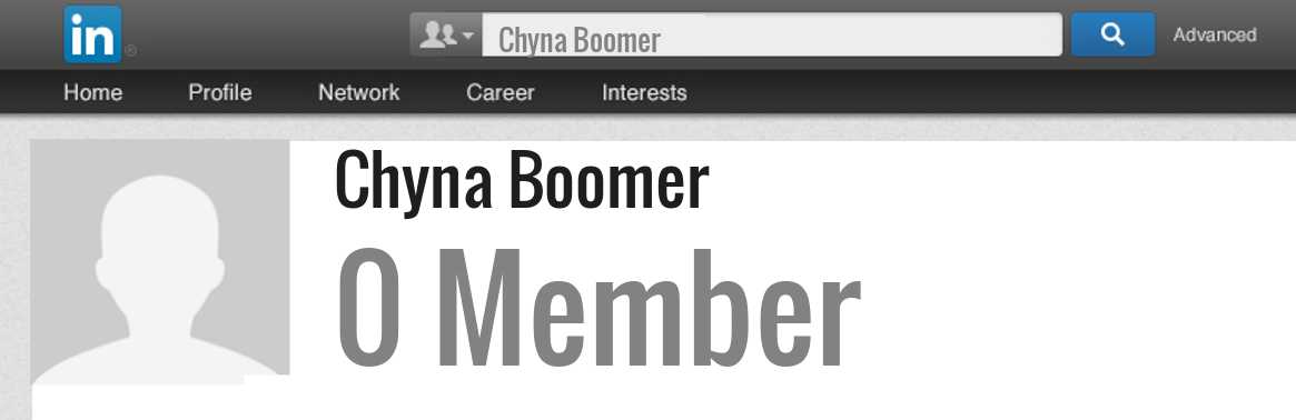 Chyna Boomer linkedin profile