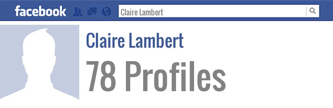 Claire Lambert facebook profiles