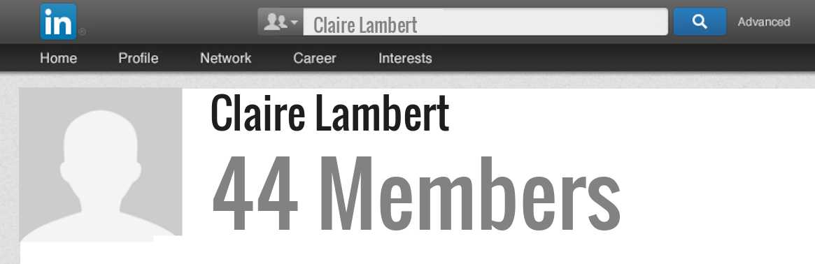 Claire Lambert linkedin profile