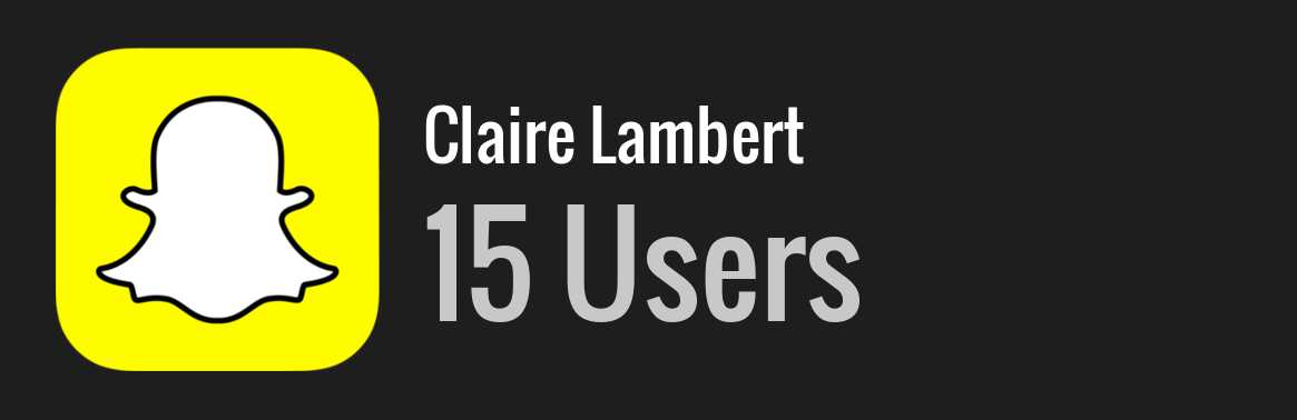 Claire Lambert snapchat