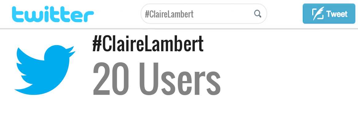 Claire Lambert twitter account