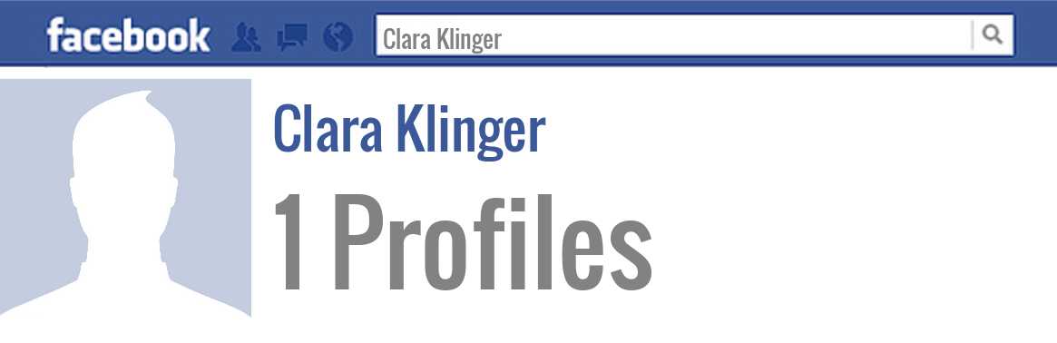 Clara Klinger facebook profiles