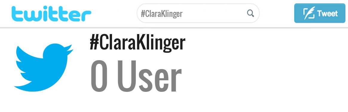 Clara Klinger twitter account