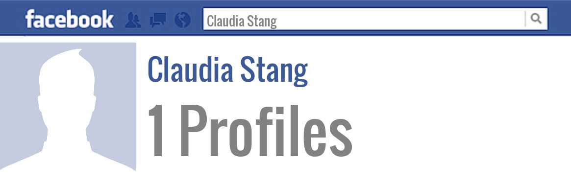 Claudia Stang facebook profiles