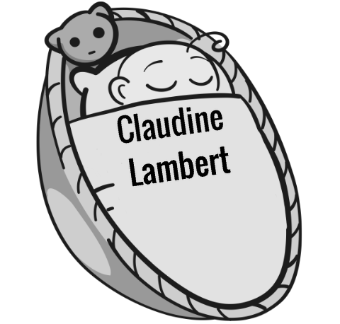 Claudine Lambert sleeping baby