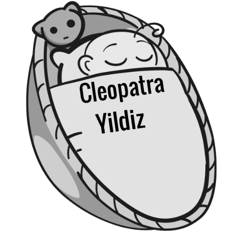 Cleopatra Yildiz sleeping baby