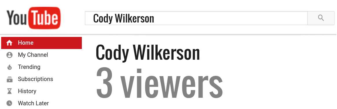 Cody Wilkerson youtube subscribers