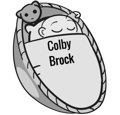 Colby Brock sleeping baby