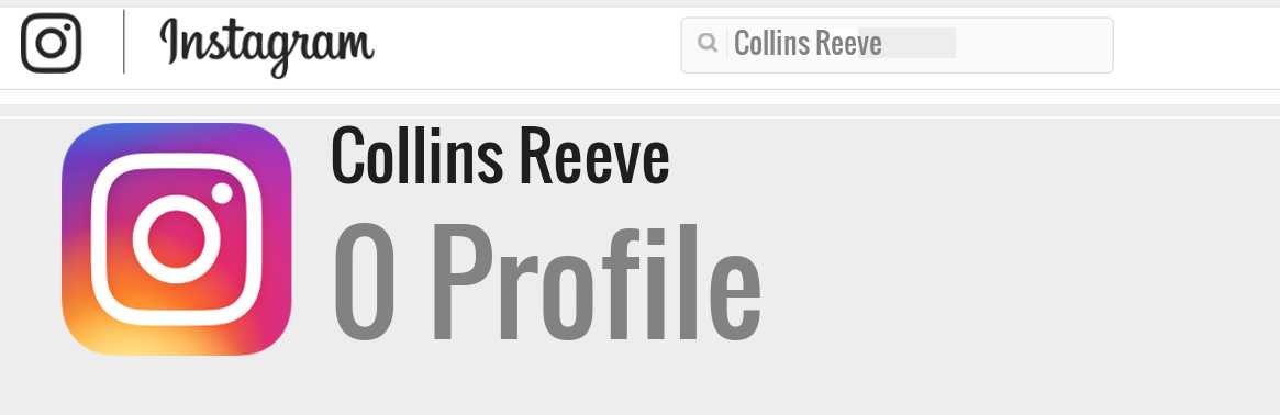 Collins Reeve instagram account