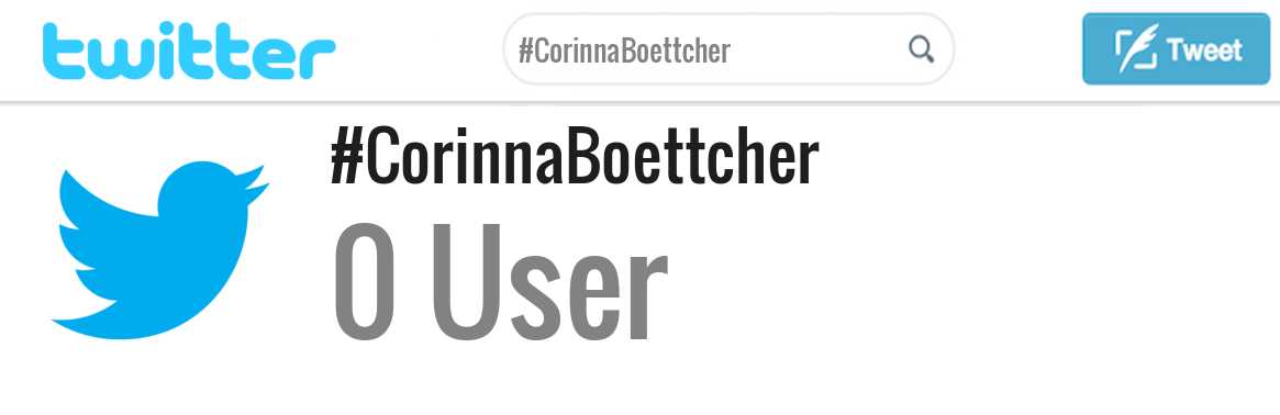 Corinna Boettcher twitter account