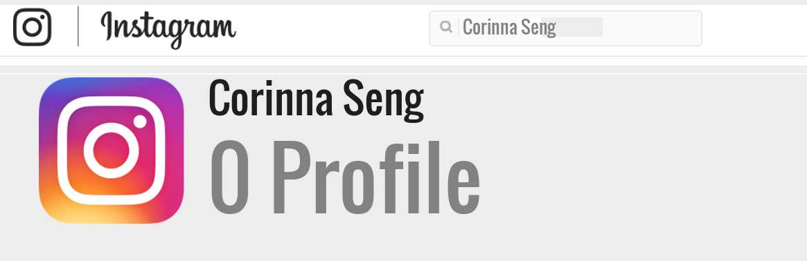 Corinna Seng instagram account