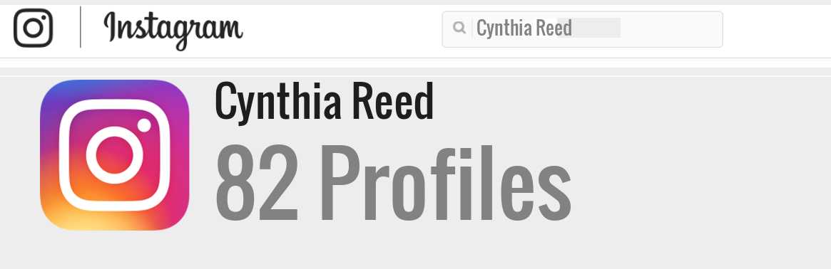 Cynthia Reed instagram account