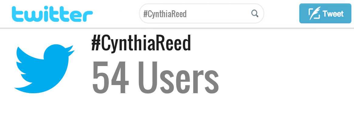 Cynthia Reed twitter account