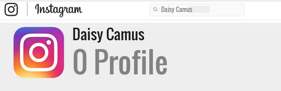 Daisy Camus instagram account