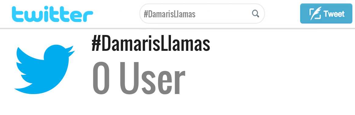 Damaris Llamas twitter account