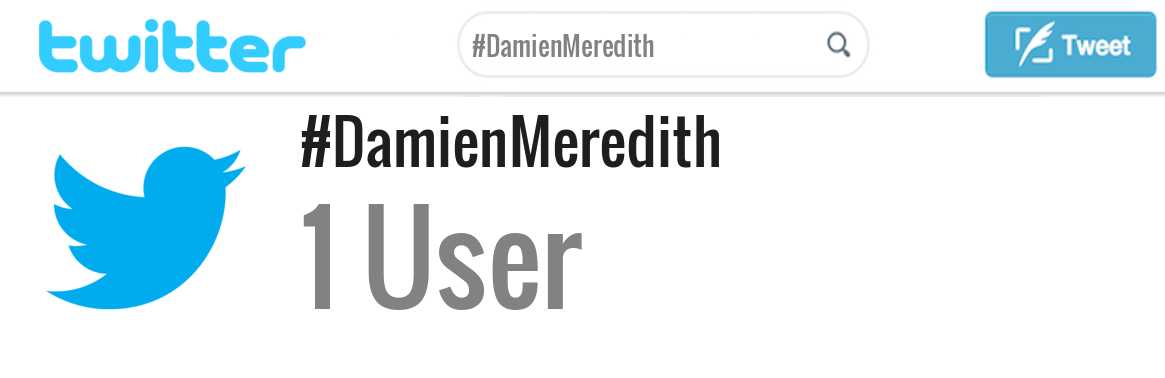 Damien Meredith twitter account