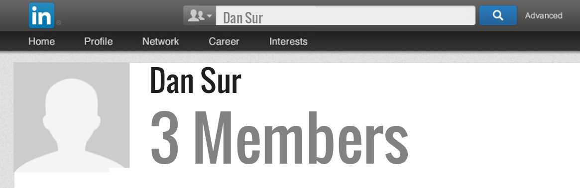 Dan Sur linkedin profile