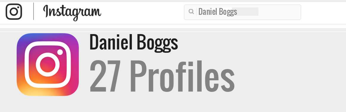 Daniel Boggs instagram account