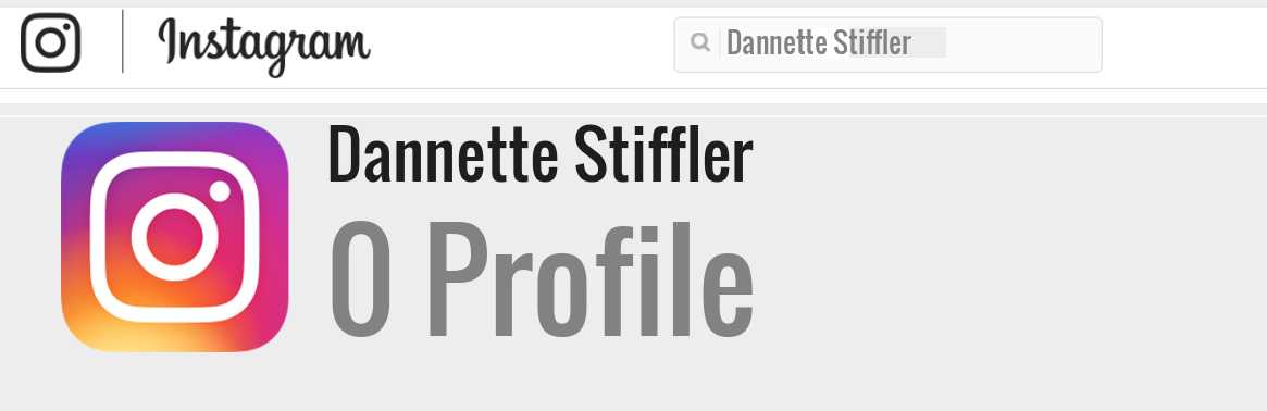 Dannette Stiffler instagram account