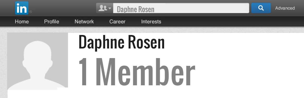 Daphne Rosen linkedin profile