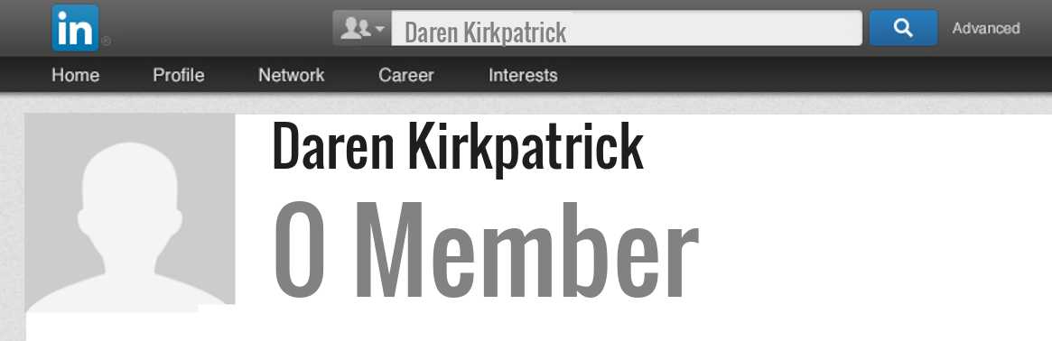 Daren Kirkpatrick linkedin profile