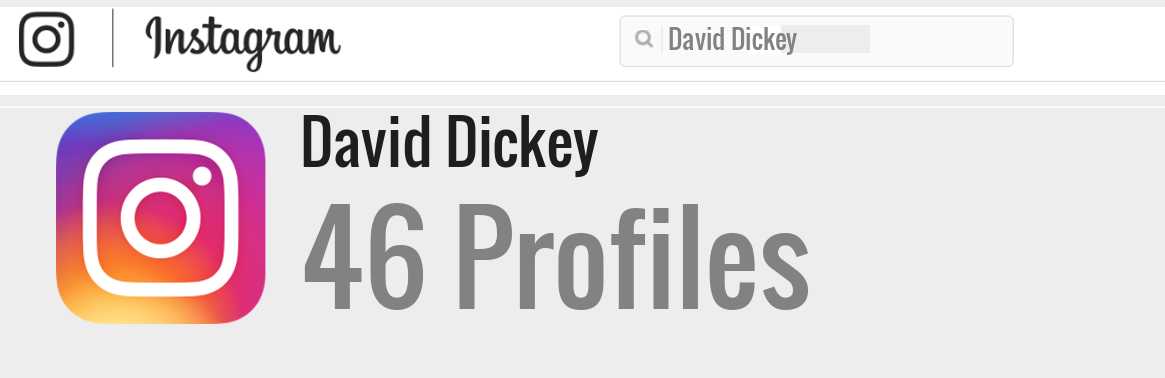 David Dickey instagram account