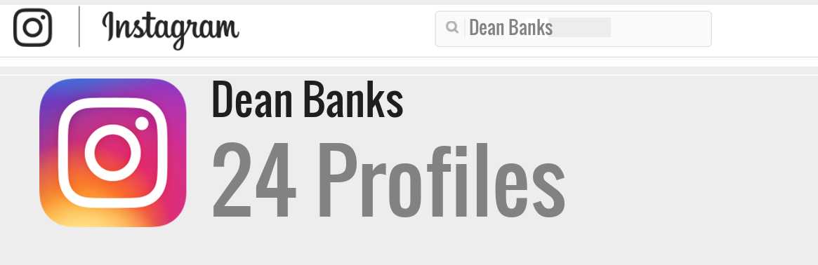 Dean Banks instagram account