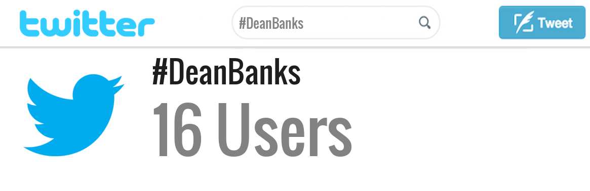 Dean Banks twitter account