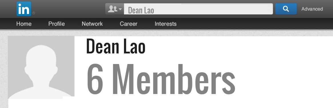 Dean Lao linkedin profile