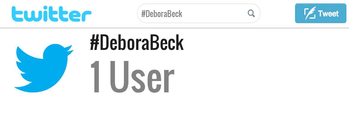 Debora Beck twitter account