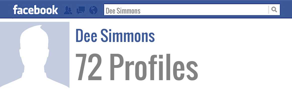 Dee Simmons facebook profiles