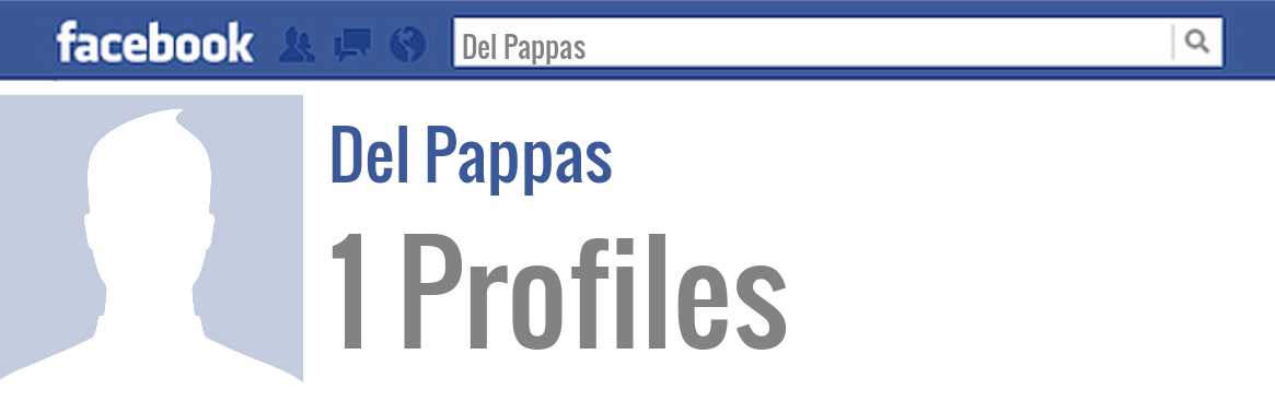 Del Pappas facebook profiles