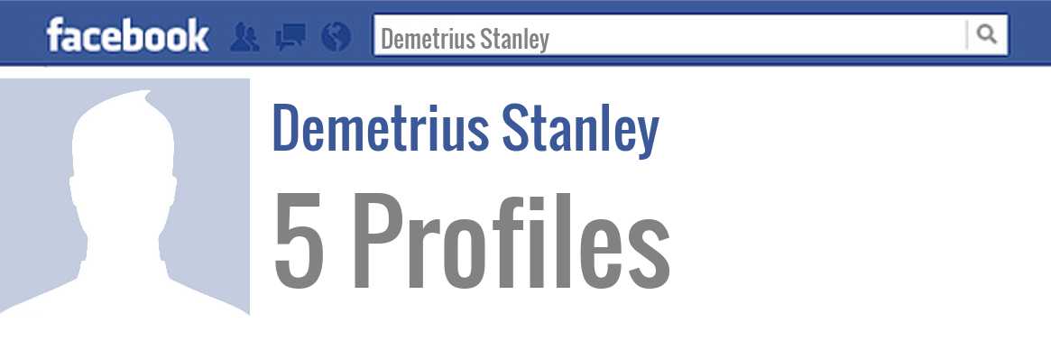 Demetrius Stanley facebook profiles