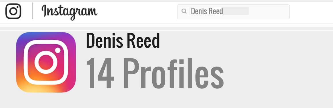 Denis Reed instagram account