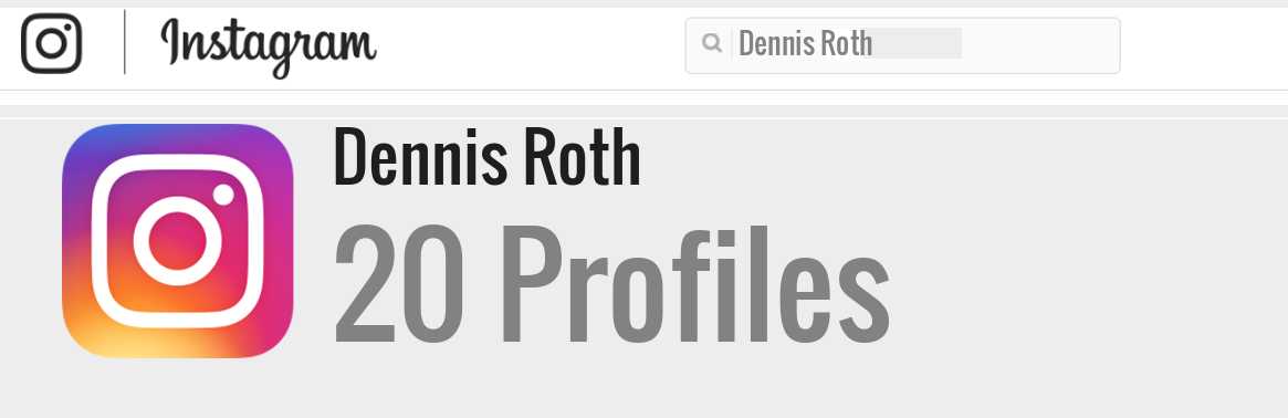 Dennis Roth instagram account