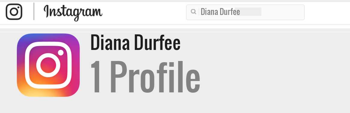 Diana Durfee instagram account