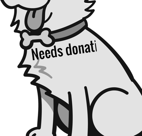 Needs donations pet