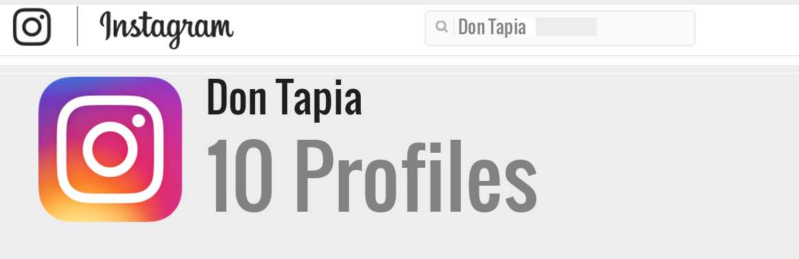 Don Tapia instagram account