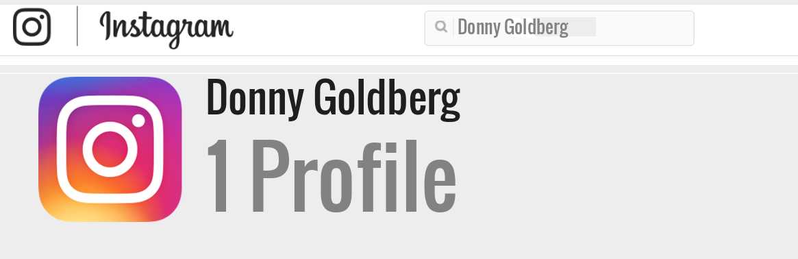 Donny Goldberg instagram account